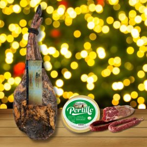 Lote nº14 Navideño Paleta Serie Oro, Queso Semicurado, Cabecero, Chorizo y Salchichón – ¡La Tradición y el Sabor en tu Mesa estas Fiestas! 🎉🎄